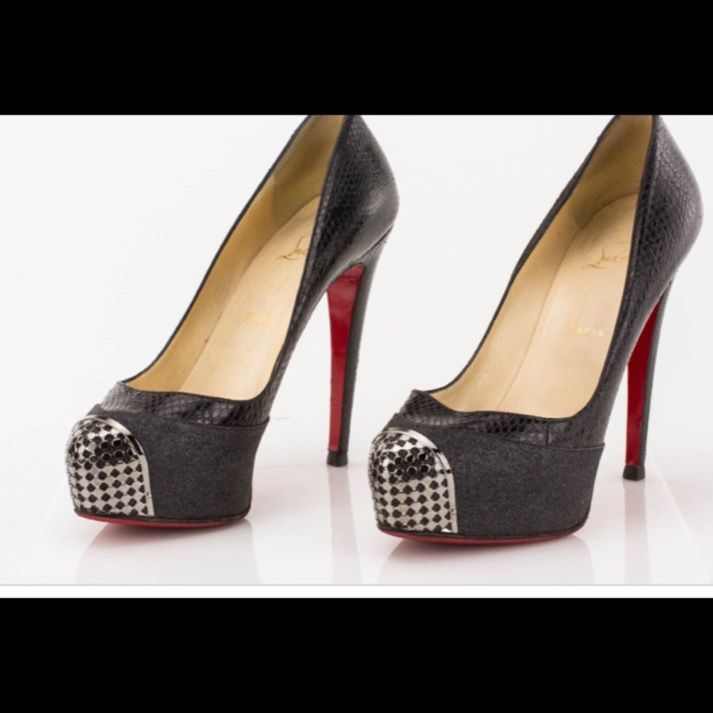 Christian Louboutin studded platforms